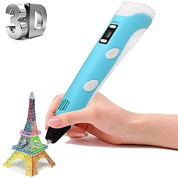 3D ручка 3DPen 2 с дисплеем облегченный корпус(Голубая