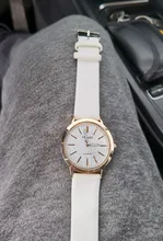 Reloj informal de cuarzo para hombre y mujer, Reloj de pulsera analógico, con correa de cuero, Sky, para regalo