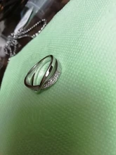 Huitan-anillo cruzado en forma de X de dos tonos para mujer, joyería de moda de boda, sortijas grandes y modernas de piedra CZ deslumbrantes