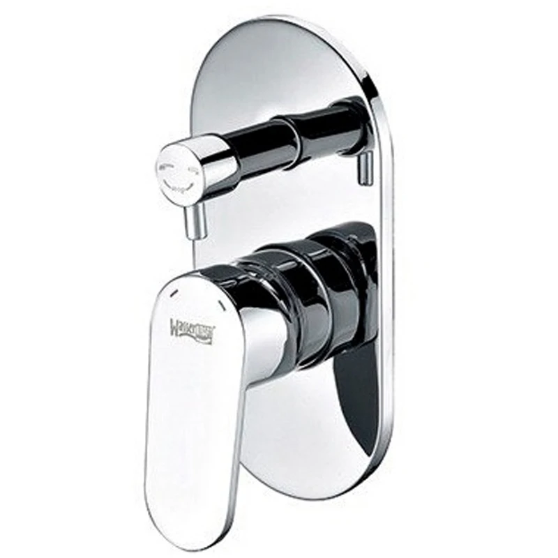 Bath mixer Wasserkraft Donau 5341 Wall mounting, ceramic cartridge, nickel-chrome plating
