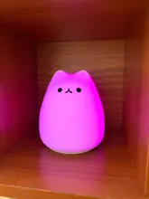 Night-Lamp Animal-Light Touch-Sensor Desktop-Decor Gift LED Bedroom Holiday Colorful