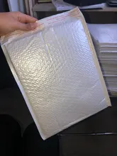 Bolsas de sobre con autosellado para mensajería, sobres acolchados de espuma de polivinilo, impermeables, 20x24cm, 50 unids/lote