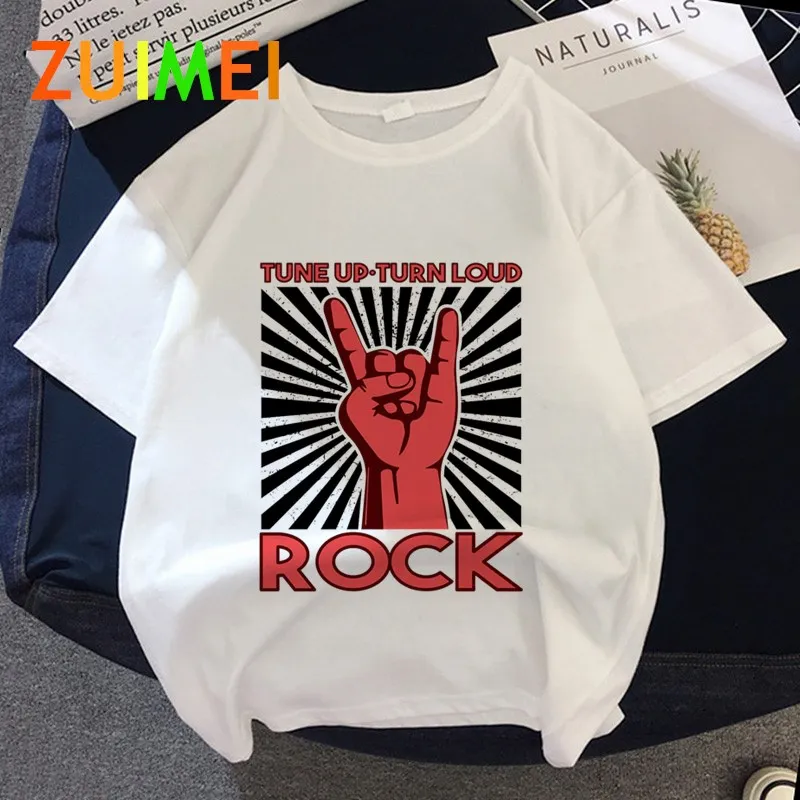 

Women Grunge Rock Graphic Harajuk Print T-shirt Tops 2020 Summer Fashion Short Sleeved T-shirt Girl,Drop Ship