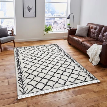 

Else Black White Arrow Tiles Turkish Vintage Retro Aging 3d Print Anti Slip Kilim Washable Decorative Area Rug Bohemian Carpet