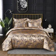 Europeu jacquard capa de edredão 3 pçs corte floral padrão conjunto cama de luxo casa têxtil colcha na cama completa dupla king size