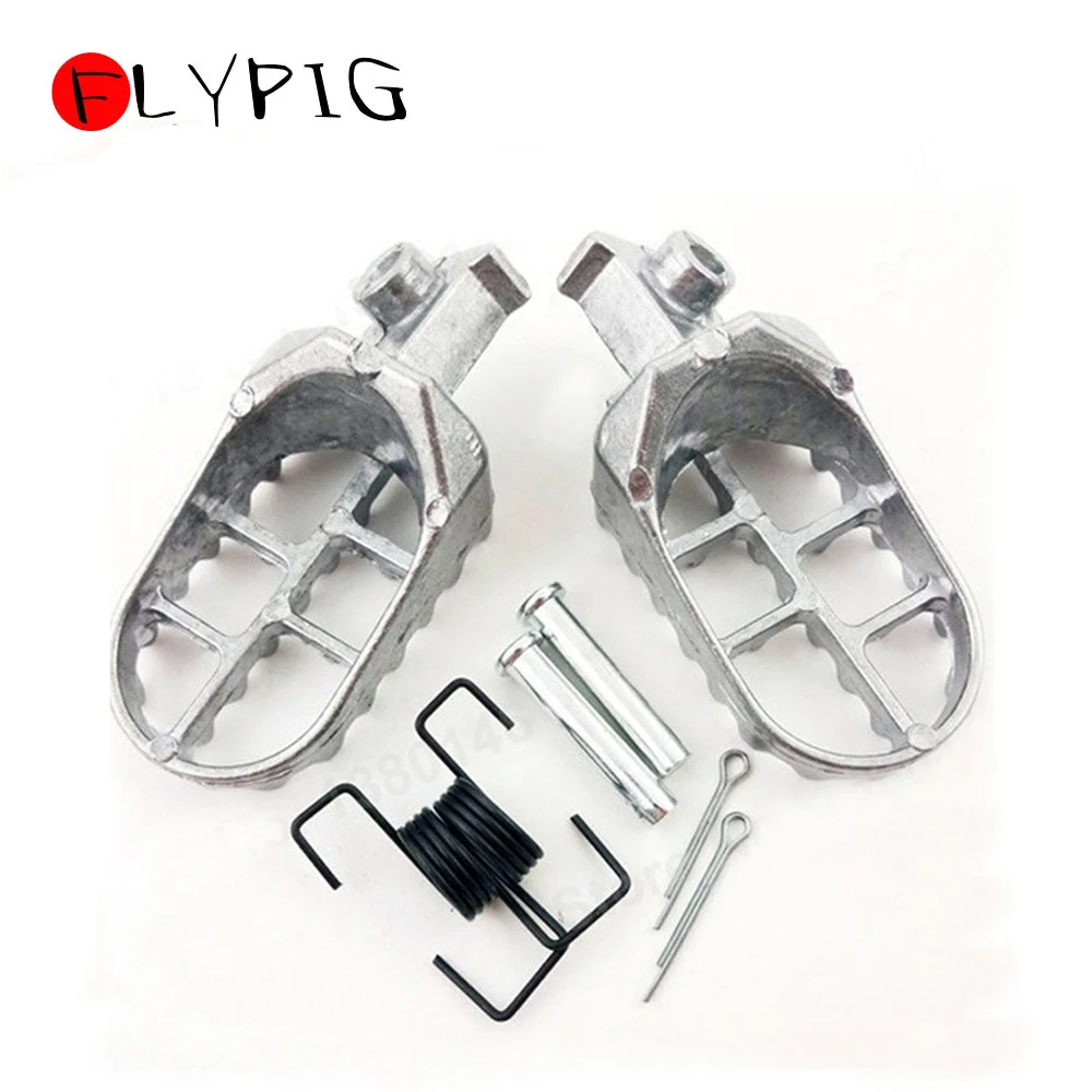 TSX-ME012-silver Подставка для ног, подножки колышек комплект для Yamaha PW50 PW80 TW200 PW 50 80 TW 200 грязь велосипед Мотоцикл Мотокросс D15 - Цвет: TSX-ME012-silver