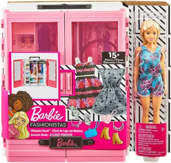 

Barbie doll and fashion Cabinet