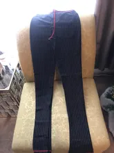 Pants Trousers Bottoms Kgfigu High-Waist Women Skinny Female Casual-Style Stripe Straight