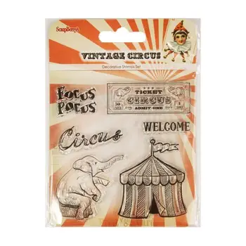 

A set of stamps 10,5*10,5 cm old circus. Focus-Okus (Eng.) Scb4904023b