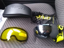 COPOZZ magnético gafas de esquí con cambio rápido de la lente y Set de fundas 100% UV400 protección Anti-niebla Snowboard gafas para los hombres y las mujeres