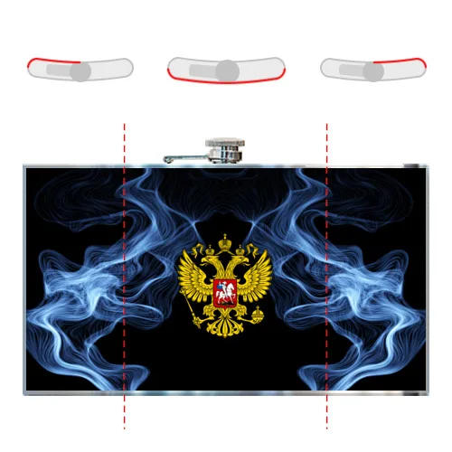 Фляга Россия для мужчин и женщин для отдыха, для путешествий, Отличный подарок! Неповторимый сувенир