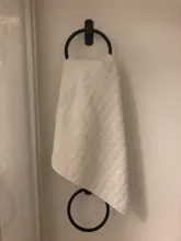 Shelf Towel-Holder Bathroom-Accessories Wall-Mounted Black Aluminum Space Round for Home