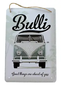 

Vintage Metal plate VW Bulli 30x20 Cm.