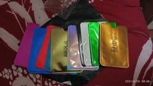 Nuevo Anti Rfid tarjetero para tarjetas bancarias de NFC de bloqueo lector Identificación de bloqueo de Bolsa de tarjeta de crédito de las mujeres de los hombres láser aluminio tarjeta caso proteger
