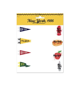 

Adhesive Labels NEW YORK 1986