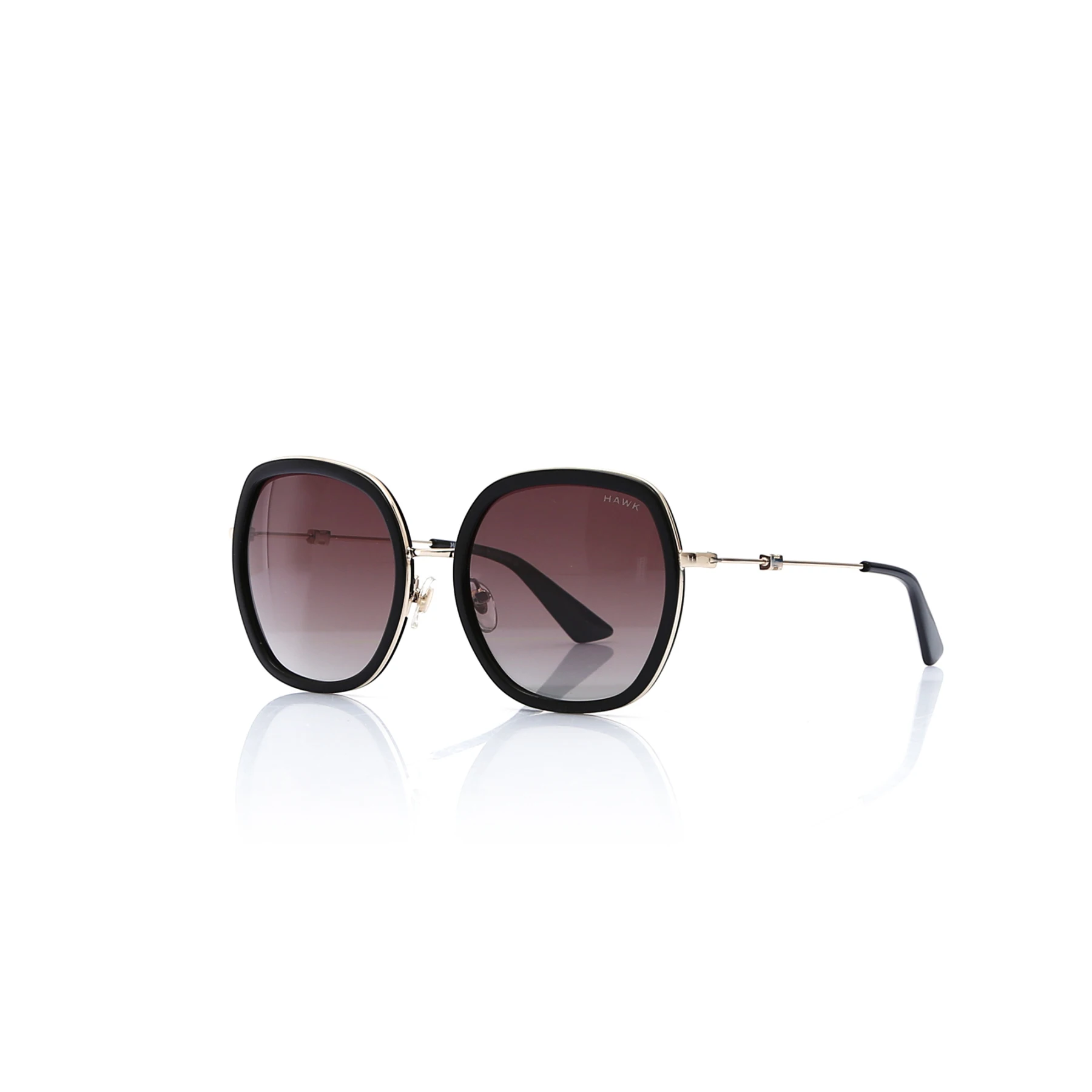 

Women's sunglasses hw 1837 01 combined gold organic square square 54-19-142 hawk