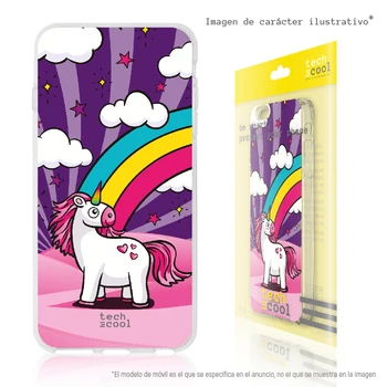 

FunnyTech®Silicone Case for Samsung Galaxy J6 plus/J6 + L Unicorns Landscape purple