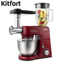 Цельнометаллический планетарный миксер «4 в 1» Kitfort KT-1366