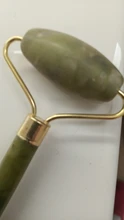 Rodillos de piedra de Jade para masaje Facial, Piedra Rosa de cuarzo Natural, para adelgazar la barbilla, estiramiento Facial, cuidado de la piel