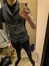 Esmoquin para boda para Hombre Trajes chaleco 2020 nuevo de Tweed de espiga de Bolsillo decorativo Slim chaleco vestido de negocios Formal chaleco