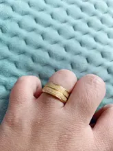 DOTIFI-anillos de acero inoxidable 316L para mujer, Color dorado/plateado, sortija de compromiso, joyería de boda