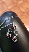 Las mujeres de lujo de Plata de Ley 925 de circón cúbico Collar Sets de pendientes de cartílago Piercing joyería de la boda de diseño de corazón