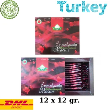 Themra Epimedium Turkish Honey Mix Macun Horny Goat Weed Ginseng Herbal Aphrodisiac– Turkish Paste, 12x12 gr., 144 gr.