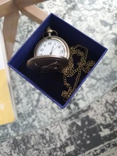 Reloj de bolsillo de cuarzo con temática de película de Anime para niños, cadena de collar Retro, colgante, Punk, regalo de cumpleaños, gran oferta