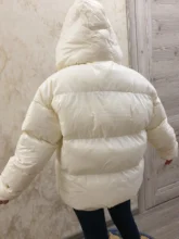 Womens Puffer Jacket Parkas Hooded-Coat Outwear Harajuku Korean-Fashion Winter