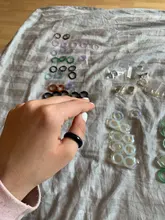 Lote de 20 unidades de anillos de piedra Natural Vintage para mujer, 5-6MM, abalorio de piedra con joyas anillos, Unisex, venta al por mayor