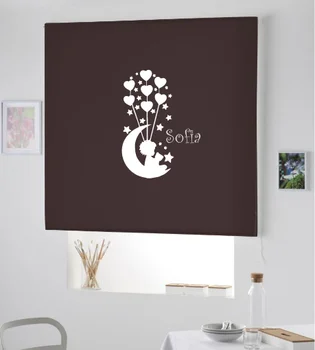

Blind Iroa customizable Child/Girl in Moon! ROLLER BLINDS TRANSLUCENT! (CHOCOLATE 100X175)