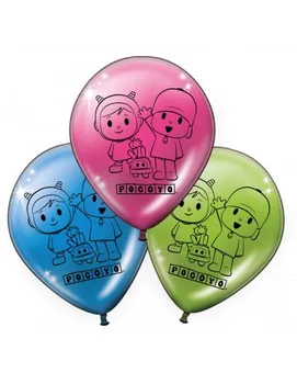 

Pocoyo balloons and Nina 25cm 8 PCS