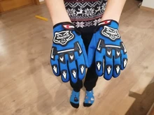 TDPRO-guantes de motocicleta de nailon para niños y niñas, cinco colores, dedo completo, protección profesional para Motocross, guante para equipo