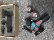 Minimáquina amoladora angular de 12V, 500W, sin escobillas, pulido con amoladora angular, con dos baterías, rueda de corte de diamante