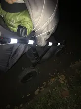 Pegatinas de cinta de advertencia Reflector de luz de advertencia pegatina protectora película reflectante marca de seguridad para coche reflectante 100cm X 5cm