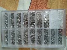 Tornillo de acero inoxidable para gafas de sol, tornillos para gafas de teléfono, destornillador de tuercas, conjunto de herramientas de reparación, 1000 Uds.