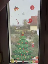 27Pcs Christmas Snowflake Window Sticker Christmas Wall Stickers Room Wall Decals Christmas