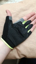 AOLIKES-guantes de ciclismo antideslizantes, para acampar, senderismo, gimnasio, Fitness, medio dedo