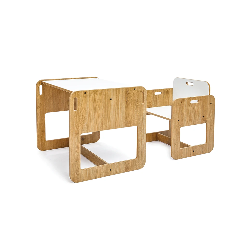 US $166.49 24 age Columbine Montessori table child table and chair set game working activity table children desk child furniture gift