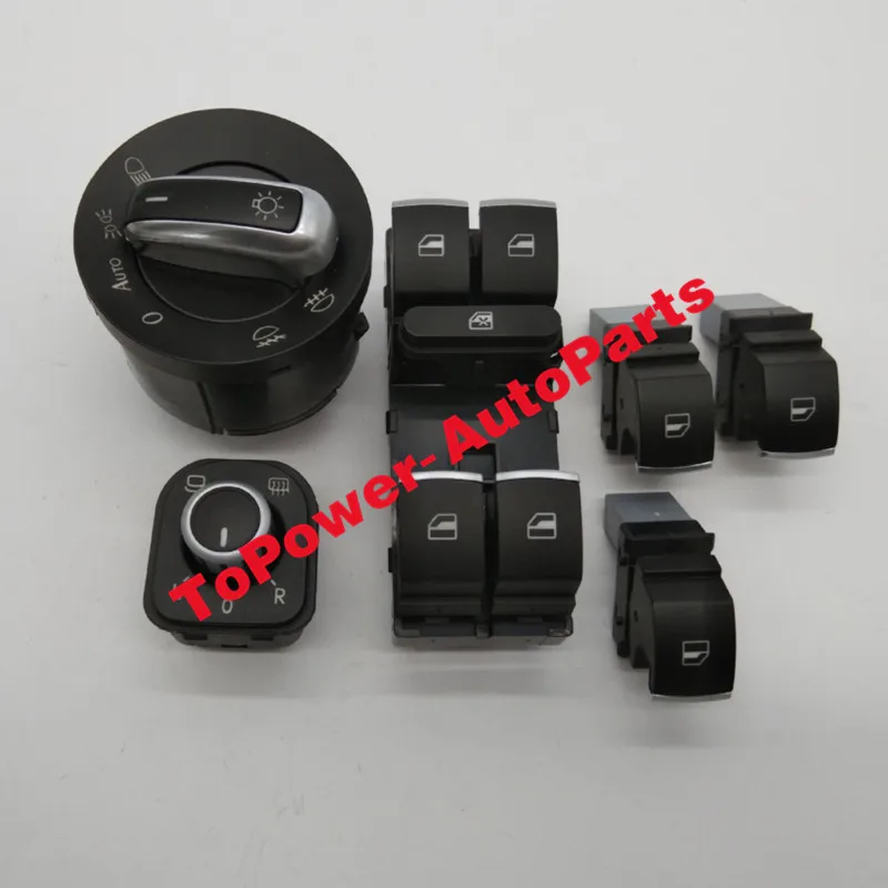 

Window Headlight Mirror Switch for V++W Passat B6 CC Jettaa Golf MK5 MK6 Candy Tiguan 5ND959857 5ND959855 5ND959565A 5ND941431B