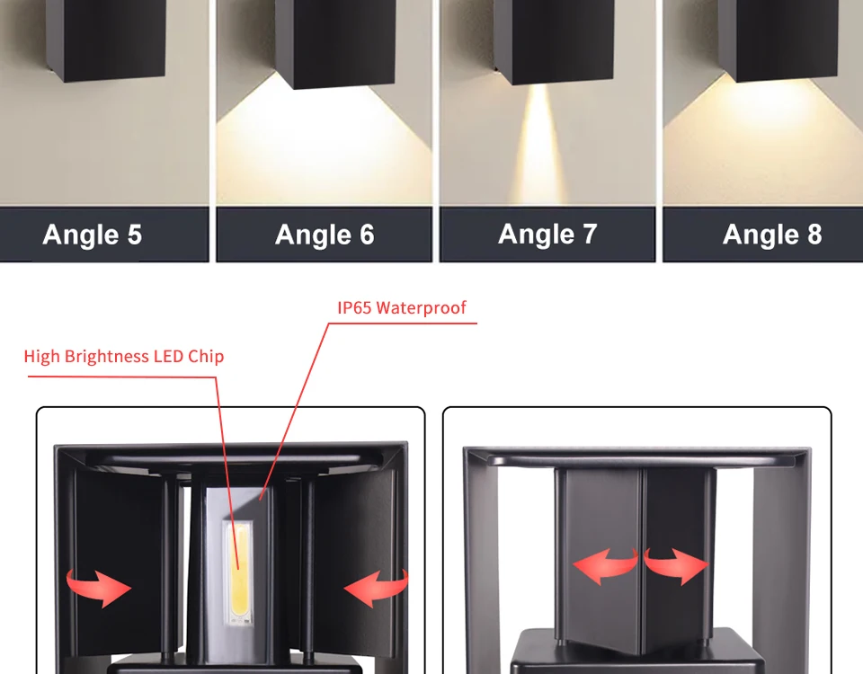 Decoração da Parede Arandela com Cabo Decoração do Banheiro Conduziu a Lâmpada Luz da Noite com Sensor de Movimento Tcosqy Estilo Nórdico Casa Parede Applique 6w 12w 3 Computers & Electronics