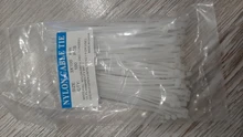 Brida de nailon de plástico de autosujeción, anillo de sujeción de 3x100, 3x200, con cremallera, 5x300, 100 Uds.