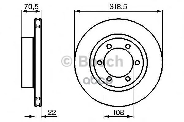 Тормозной Диск 0986478698 Bosch арт. 0986478698