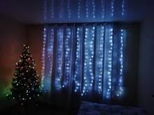 LED Garland Curtain Battery Fairy-Lights Window The on USB Christmas 3MX3M