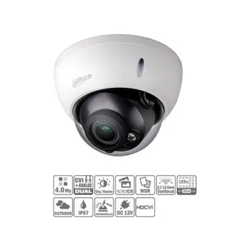 

Dome HDCVI 4M DN WDR IR30m 2.7-13.5mm VFM IP67 IK10 HAC-HDBW2401R-Z-27135
