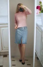 Women Sweater Pullovers Knitted Turtleneck Long-Sleeve Elasticity Streetwear-Top Multicolor