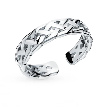 

Silver ring on the leg sunlight sample 925