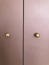 KAK Zinc Alloy Pearl Gold Cabinet Knobs Kitchen Door Handles Drawer Cupboard Door Handle