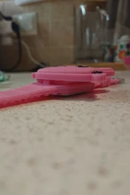 Reloj electrónico LED con correa de silicona para niños, funda con tapa de conejo de dibujos animados, regalo bonito TT @ 88, 1 Uds.