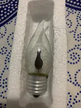 Candle-Light Bulb Ampoule Flame-Effect Edison E14 E27 Vintage Home AC220V 3W 